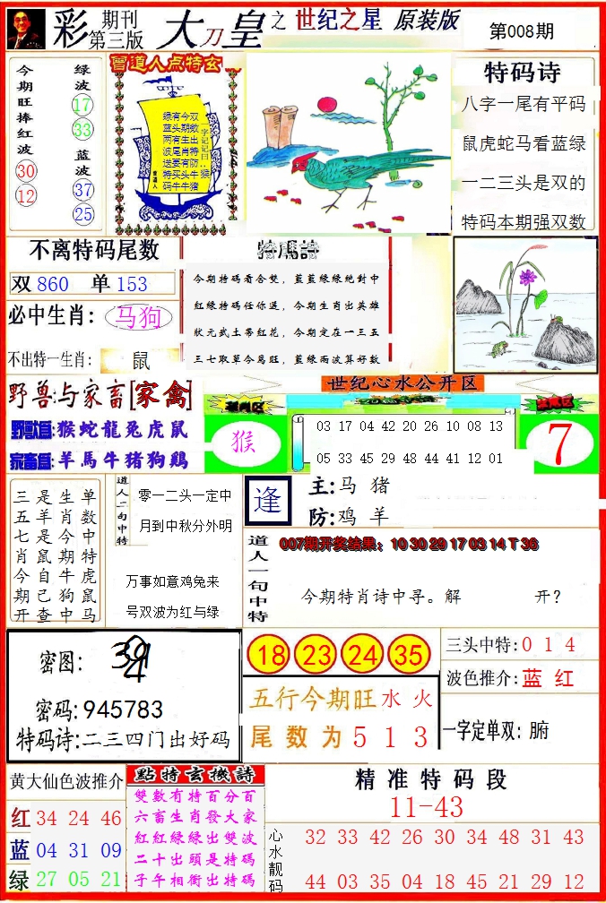 2025008期大刀皇之(世纪之星)