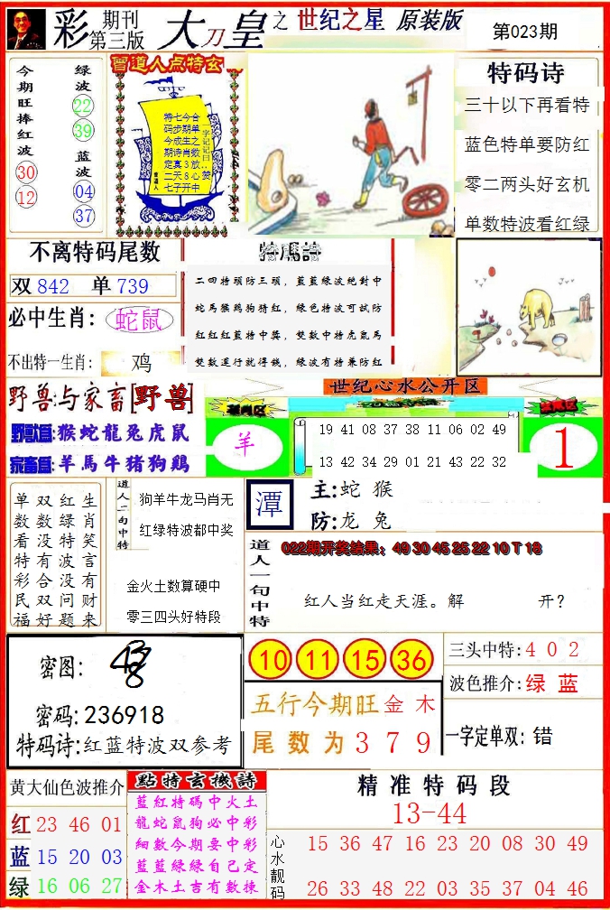 2025023期大刀皇之(世纪之星)