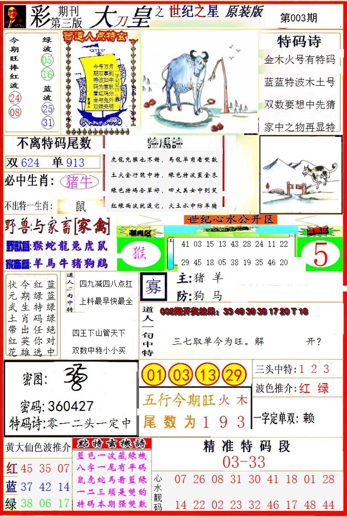 2025003期大刀皇之(世纪之星)