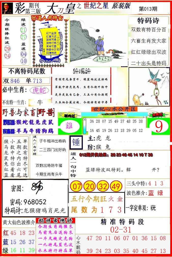 2025013期大刀皇之(世纪之星)