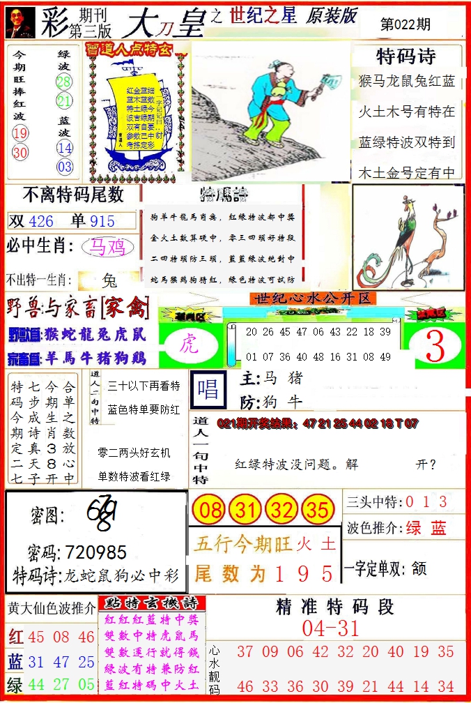 2025022期大刀皇之(世纪之星)