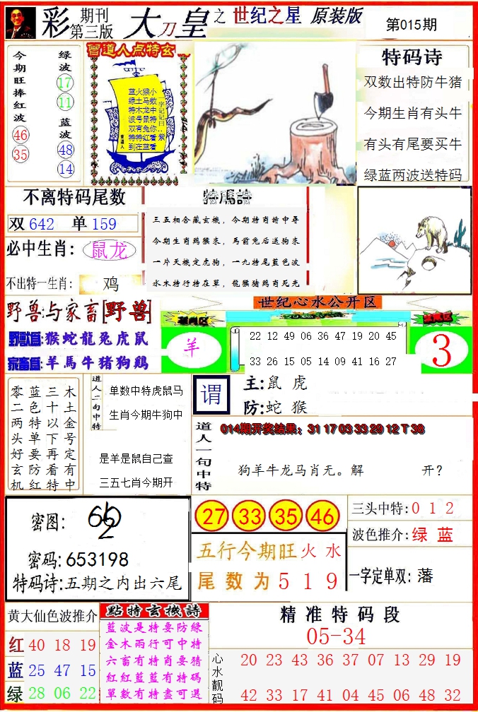 2025015期大刀皇之(世纪之星)