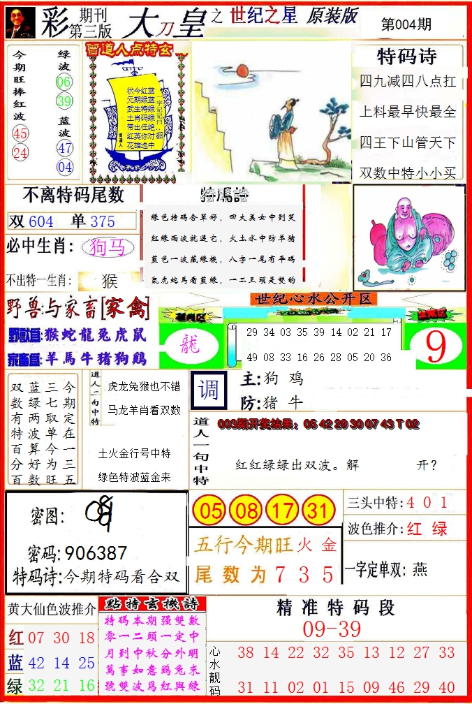 2025004期大刀皇之(世纪之星)