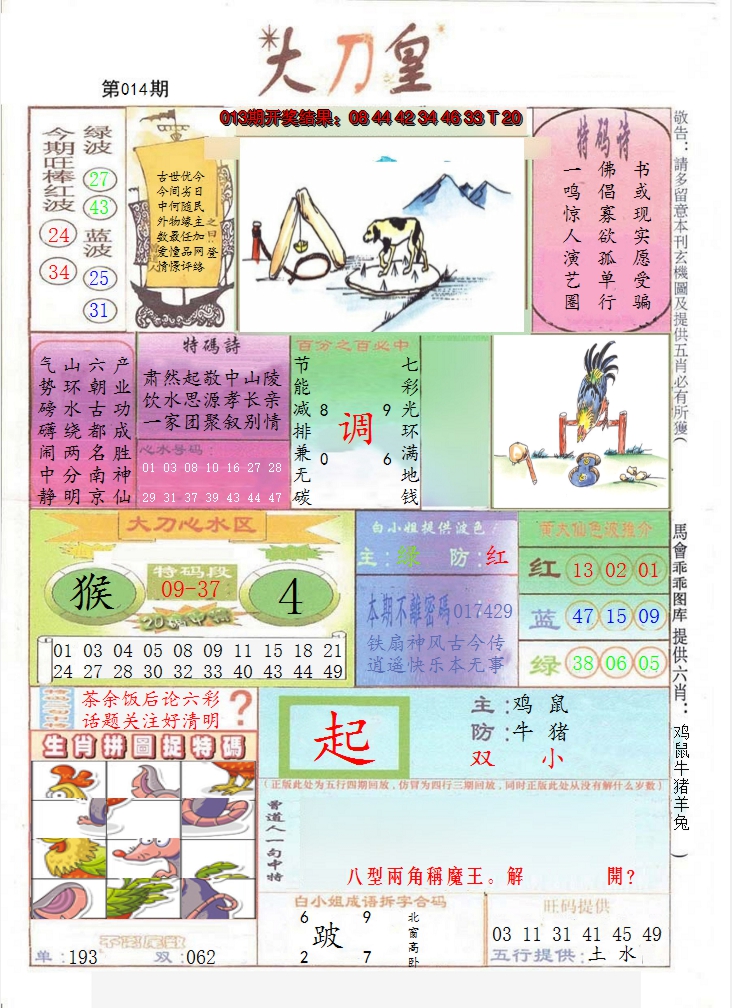 2025014期大刀皇