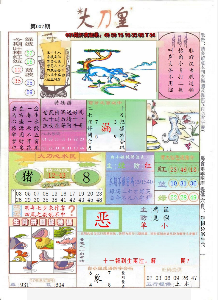 2025002期大刀皇