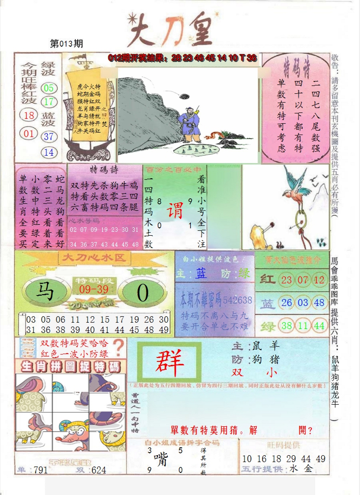 2025013期大刀皇