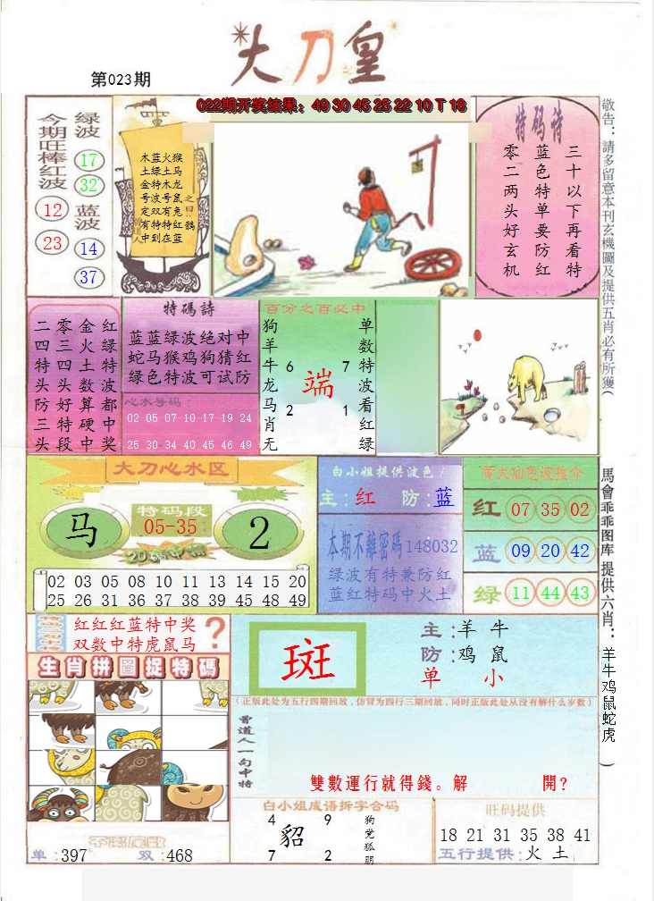 2025023期大刀皇