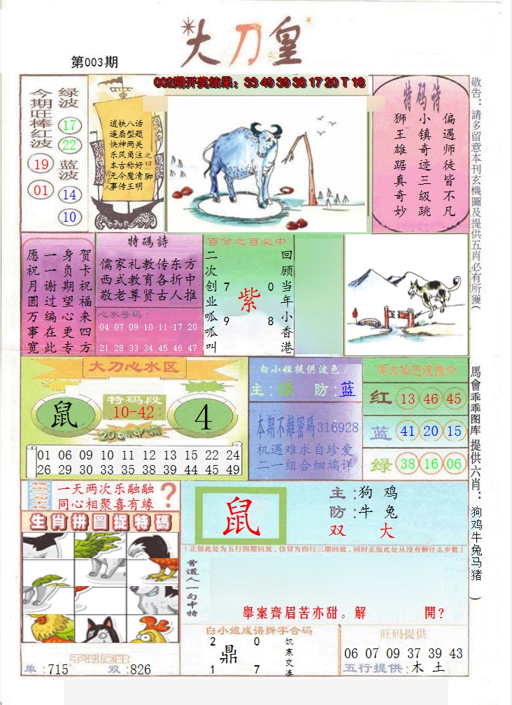 2025003期大刀皇