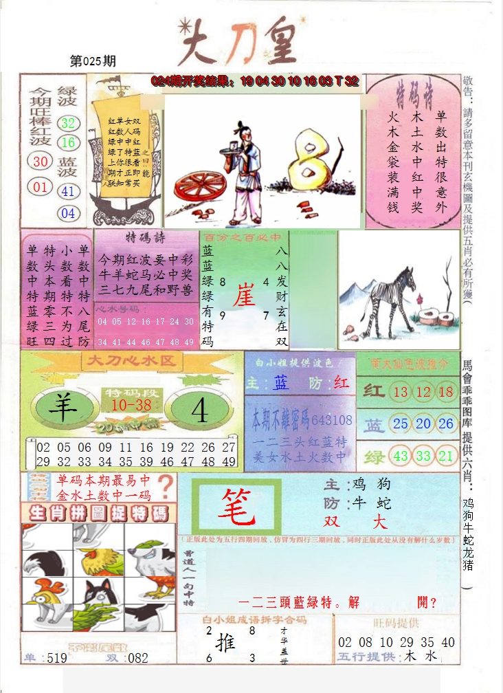 2025025期大刀皇
