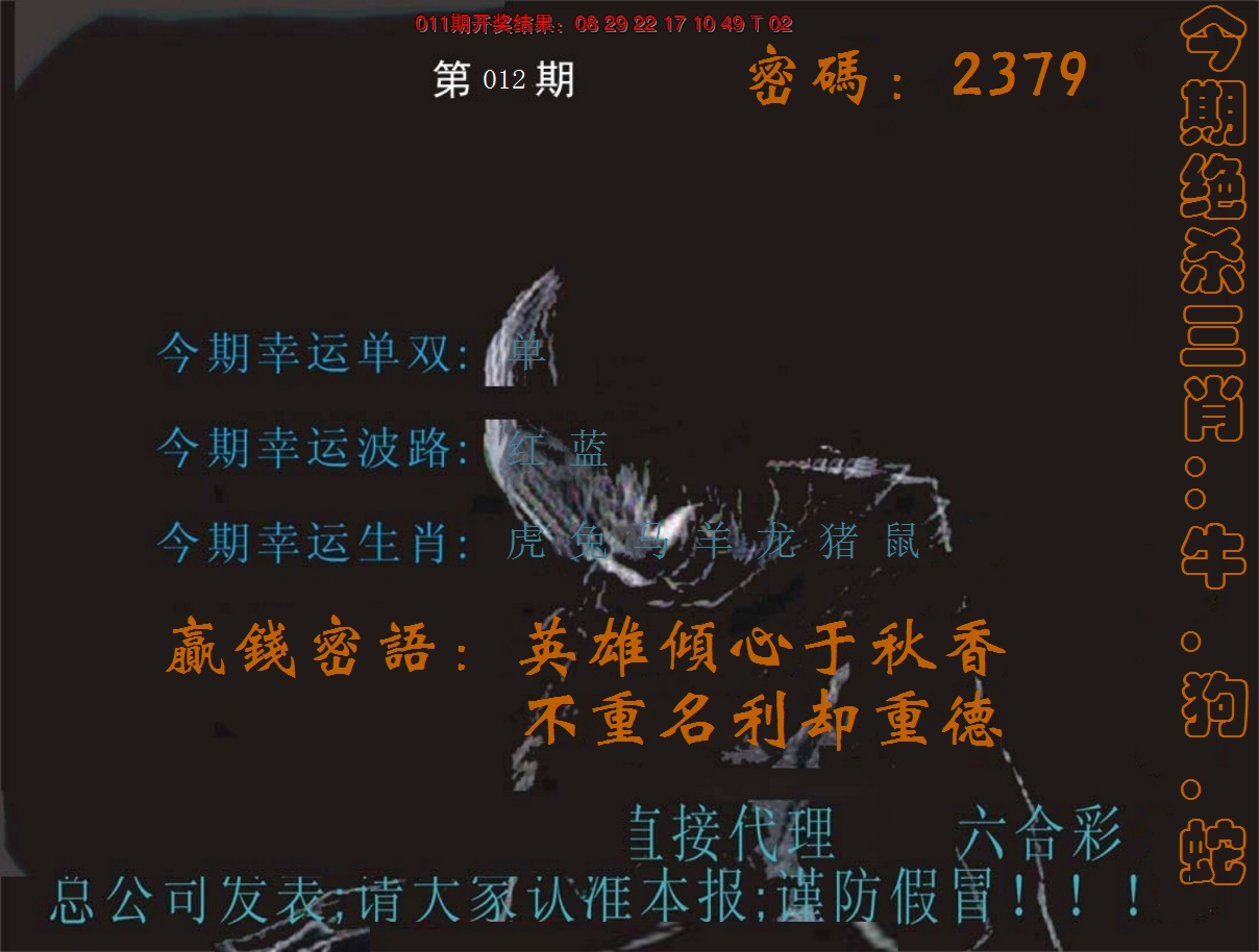 2025012期特码报