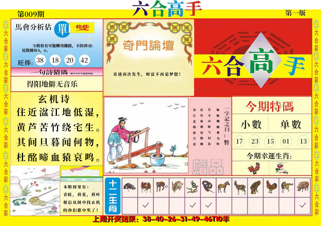 2025009期六合高手A