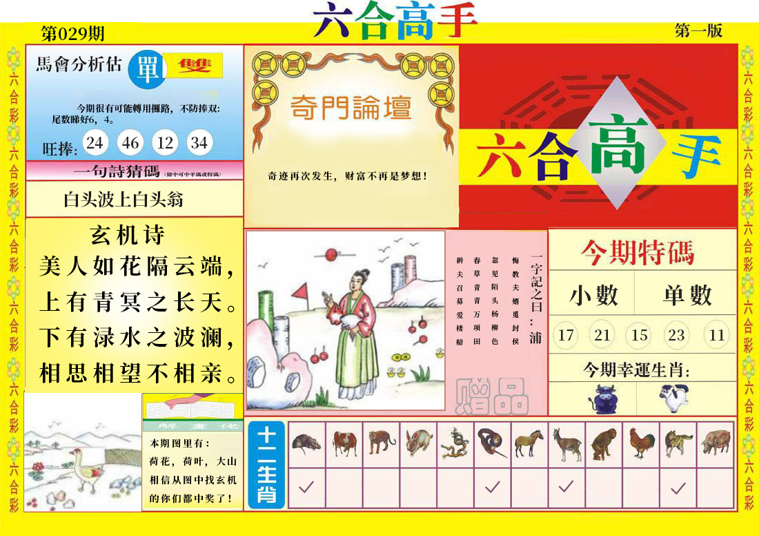 2025029期六合高手A