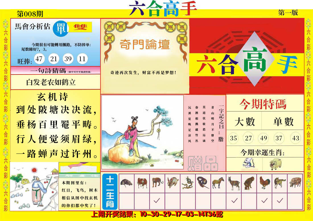 2025008期六合高手A