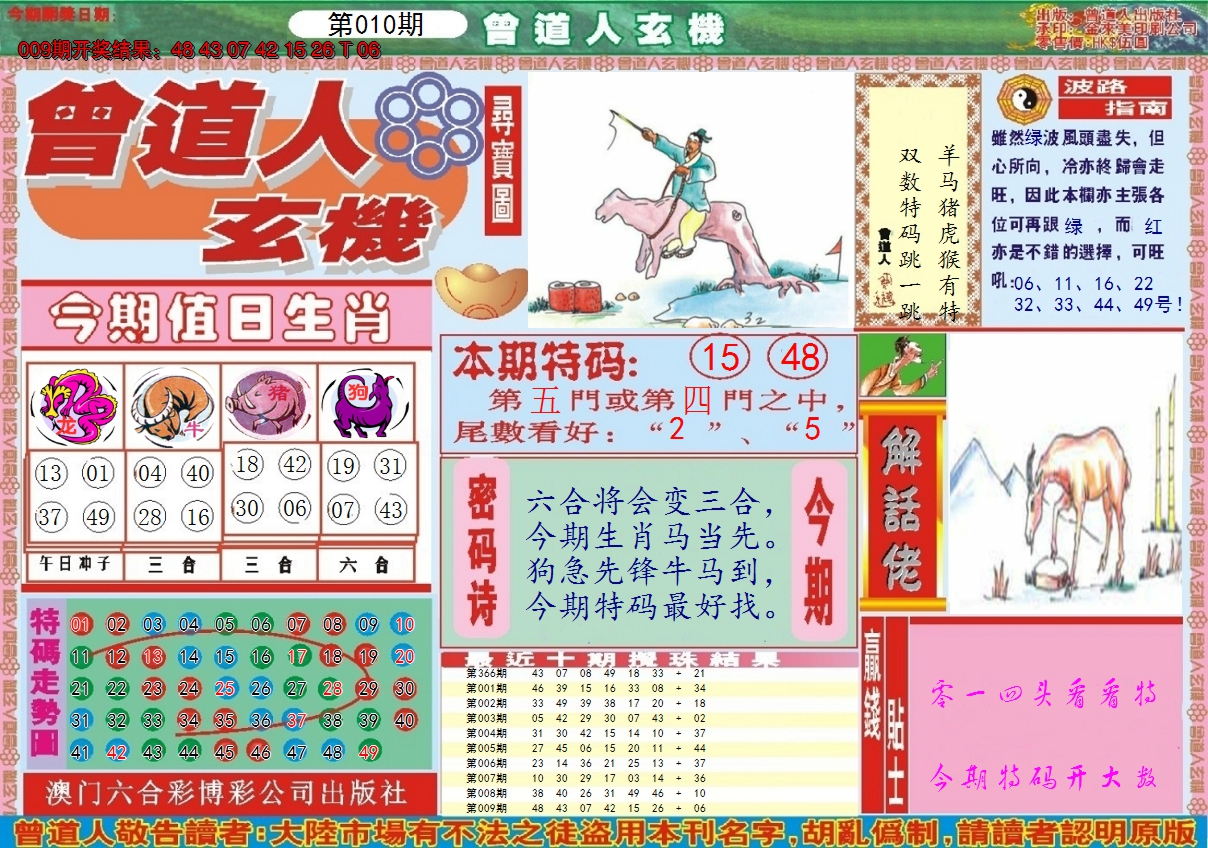 2025010期曾道人玄机A