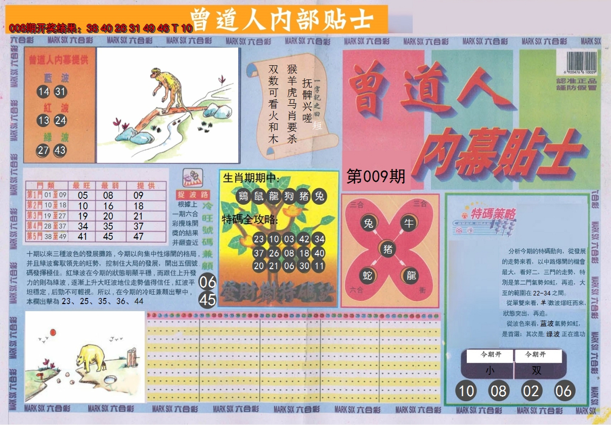 2025009期曾道人内幕贴士A