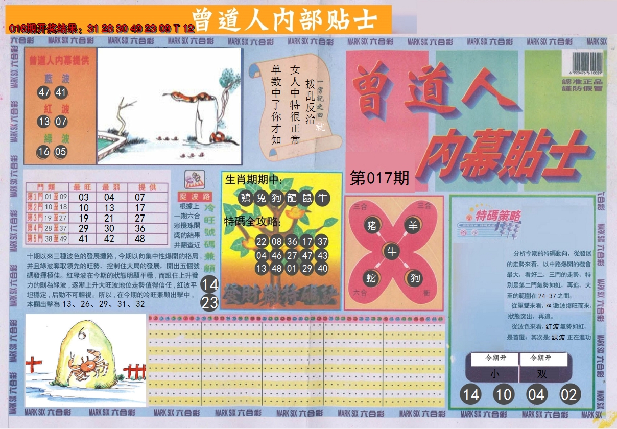 2025017期曾道人内幕贴士A