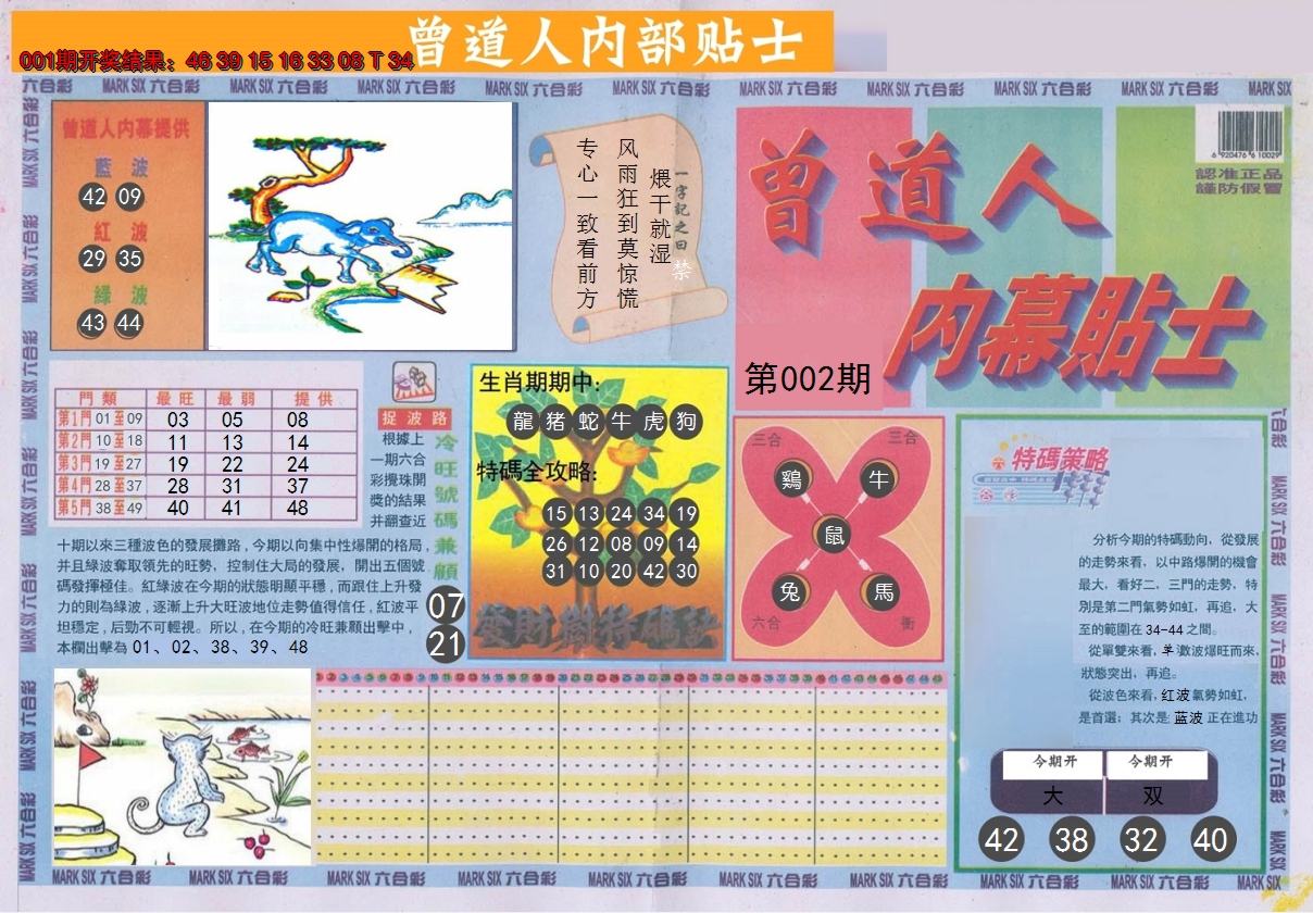 2025002期曾道人内幕贴士A