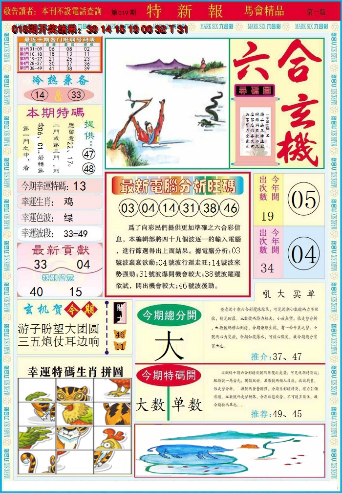 2025019期特新报A
