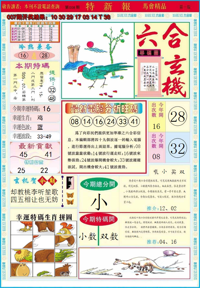 2025008期特新报A