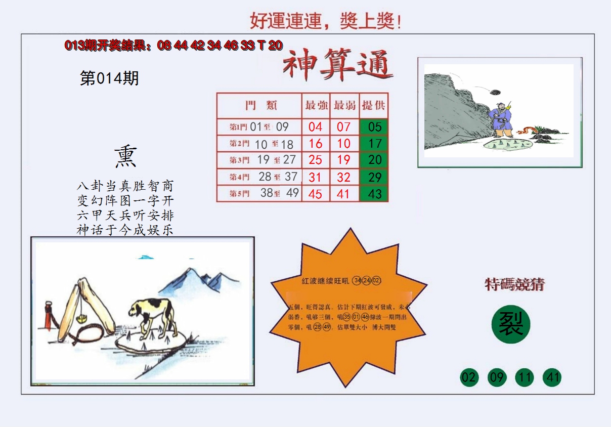 2025014期4-台湾神算