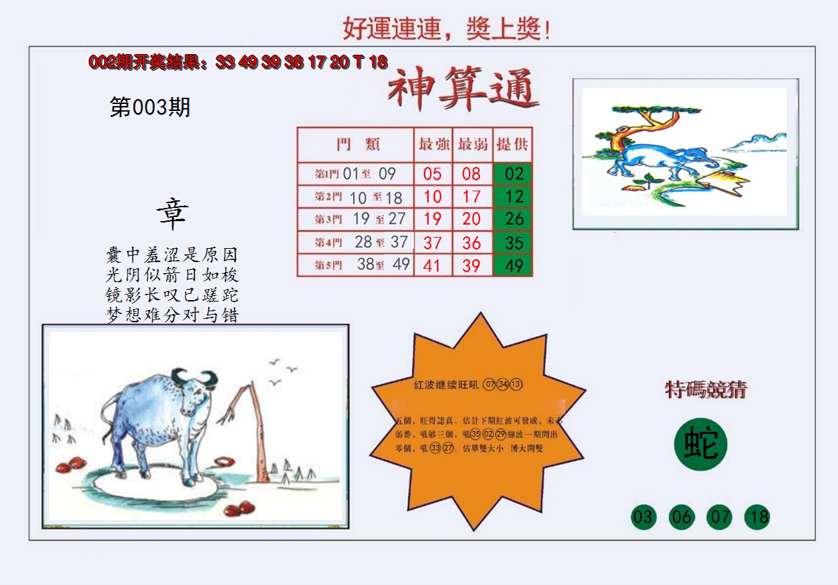 2025003期4-台湾神算