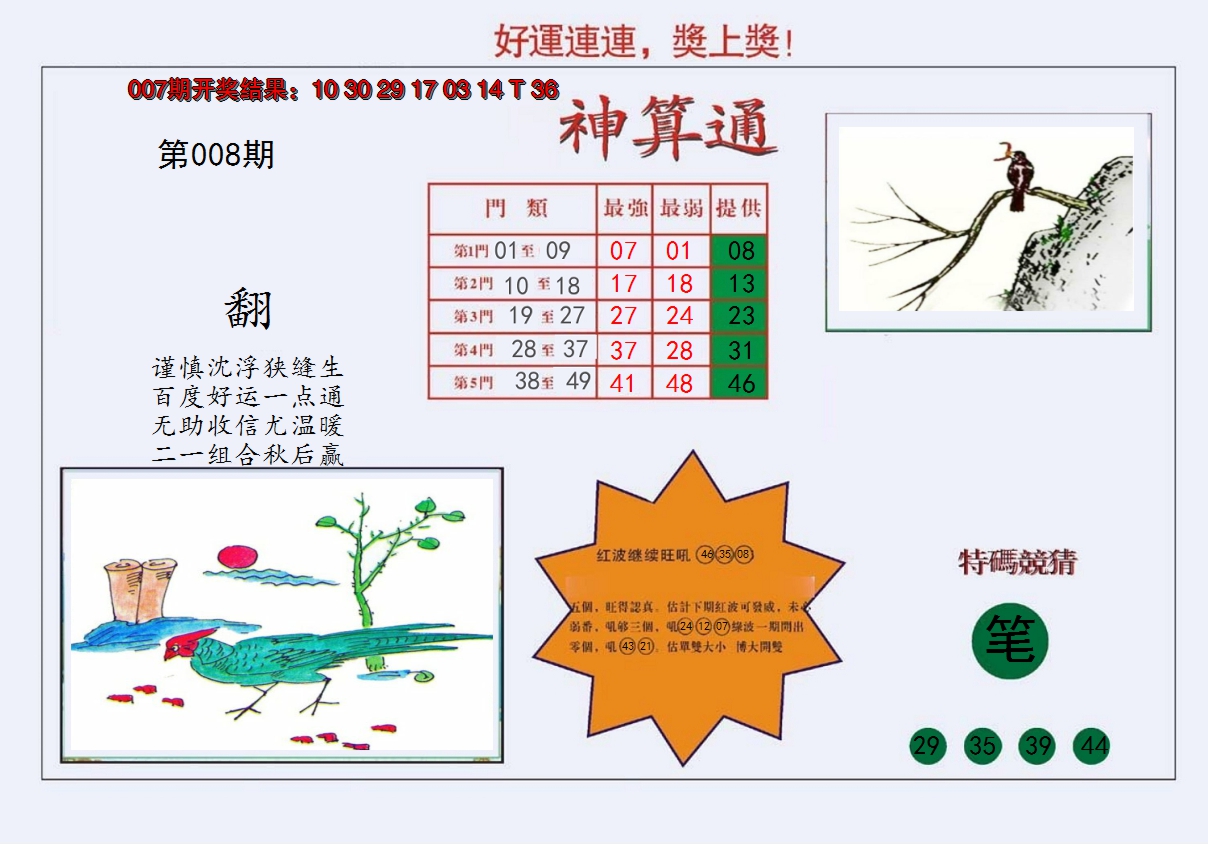 2025008期4-台湾神算