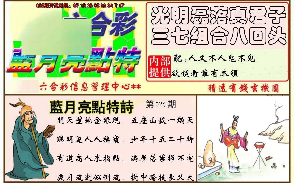 2025026期蓝月亮点特码