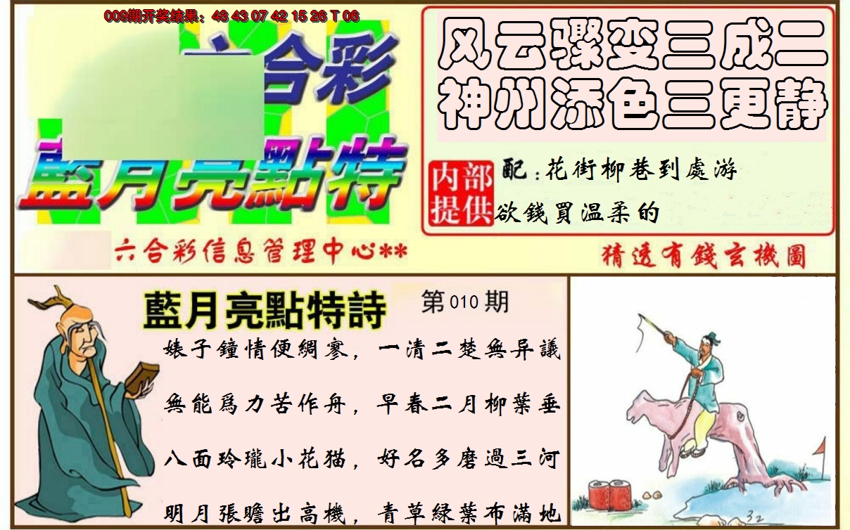 2025010期蓝月亮点特码