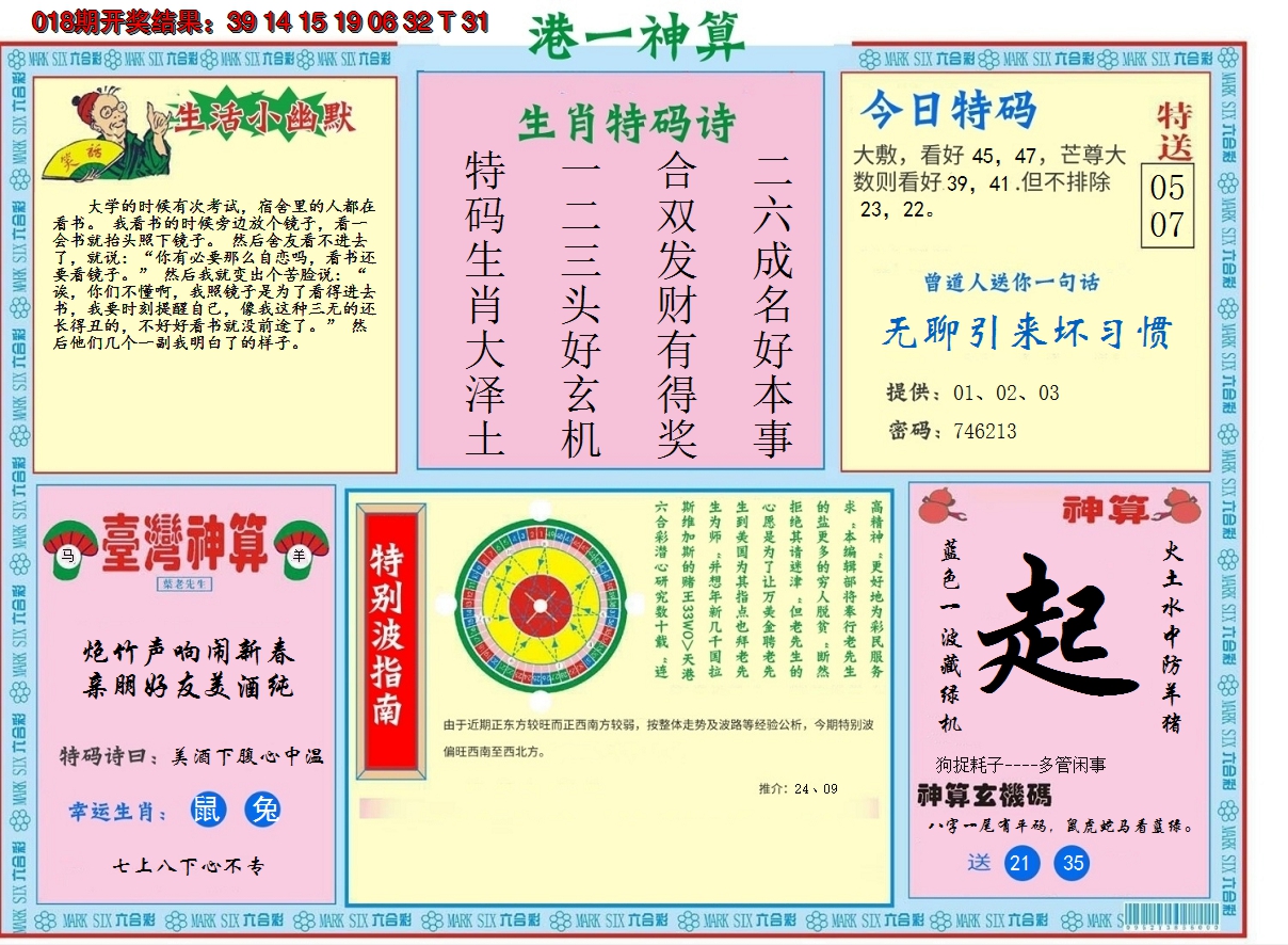 2025019期港台神算B
