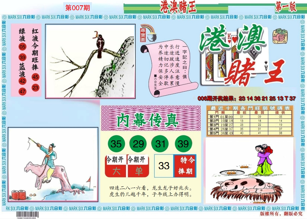 2025007期港澳赌王A