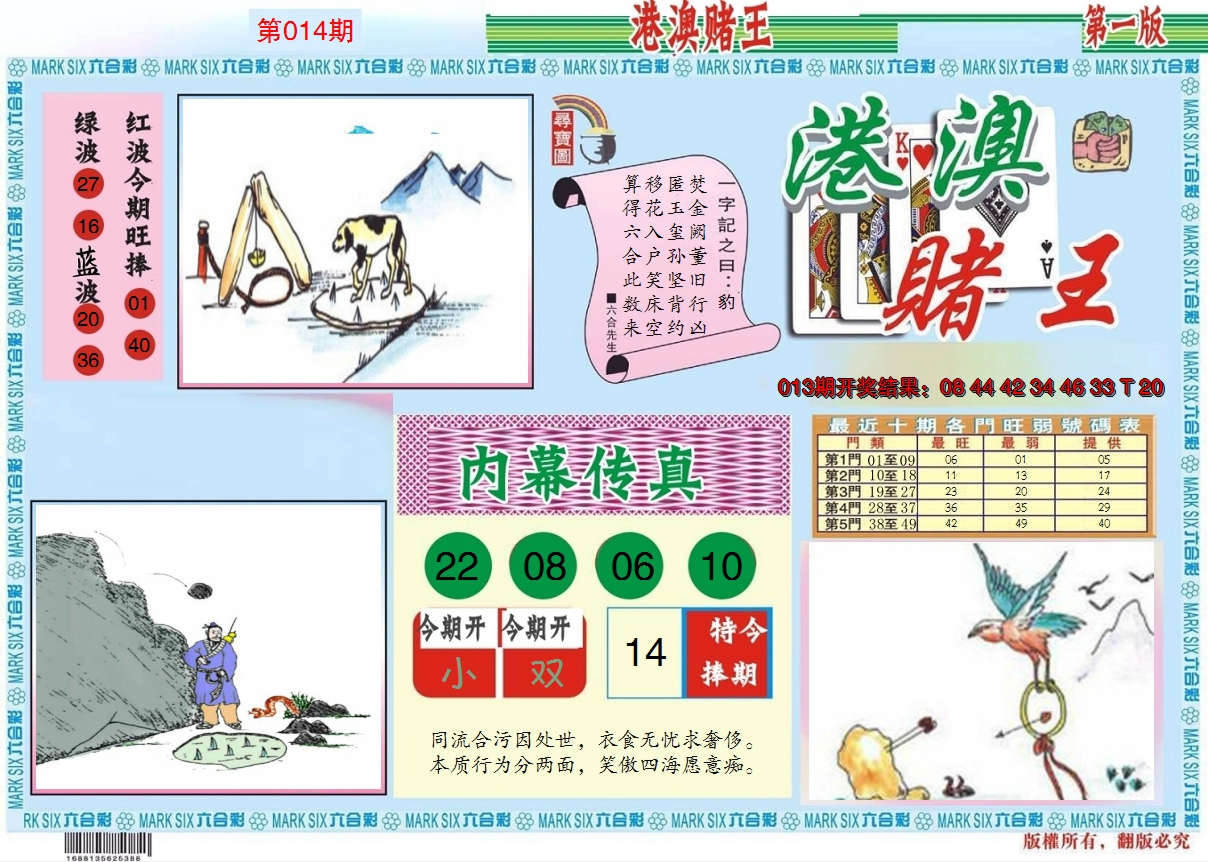 2025014期港澳赌王A