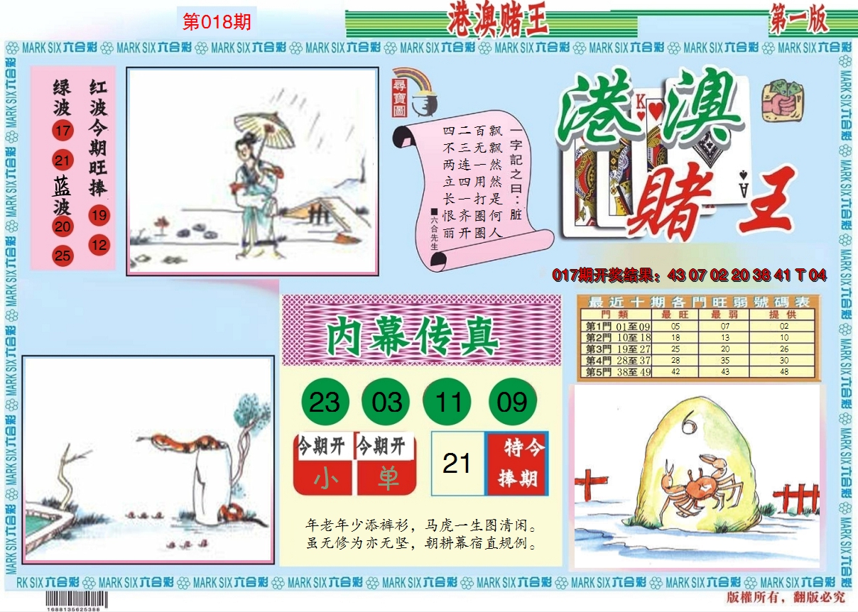 2025018期港澳赌王A