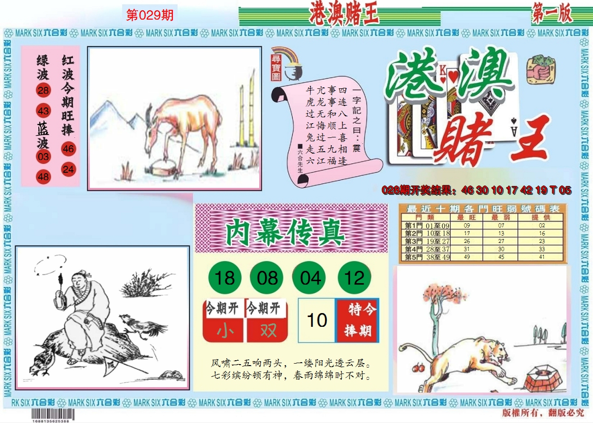 2025029期港澳赌王A