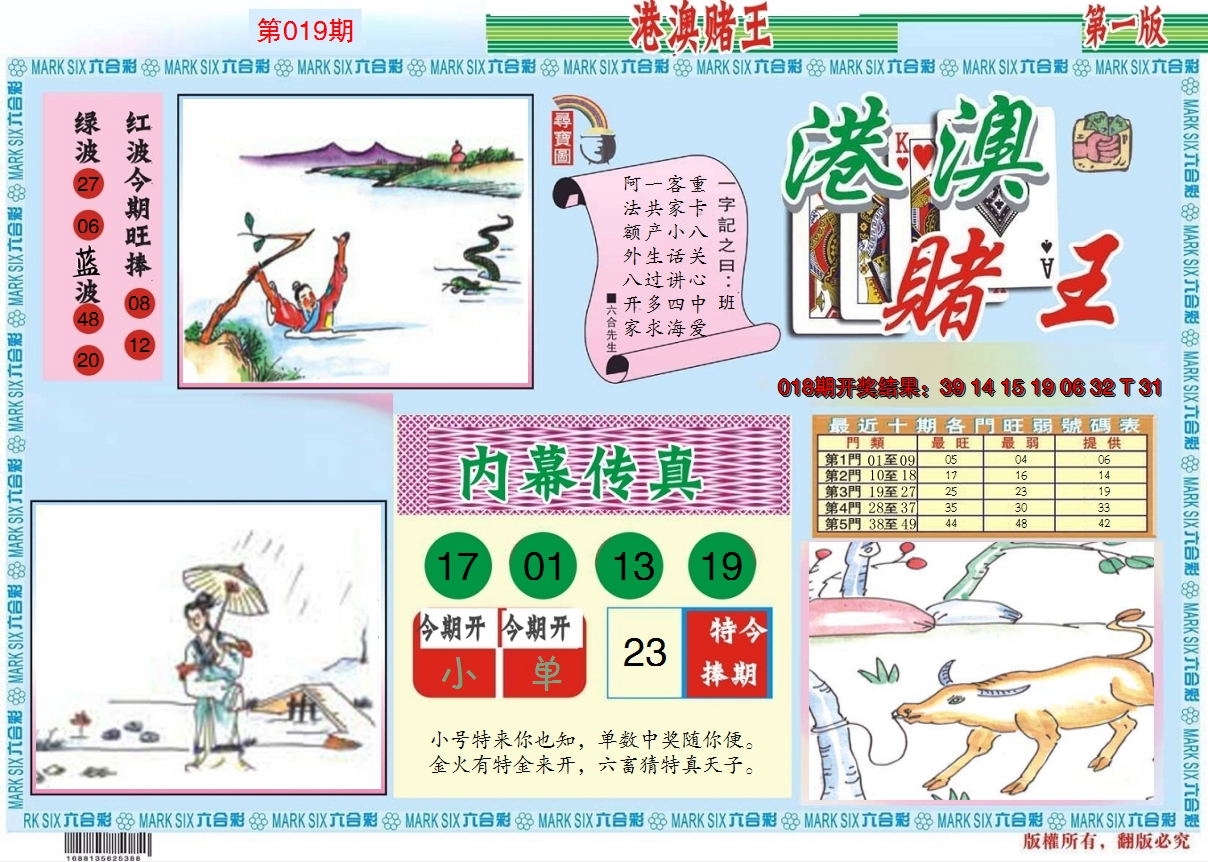 2025019期港澳赌王A