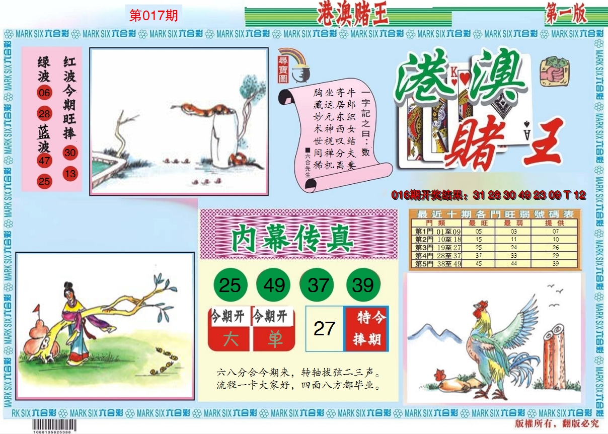 2025017期港澳赌王A