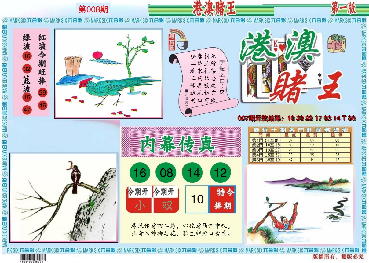 2025008期港澳赌王A