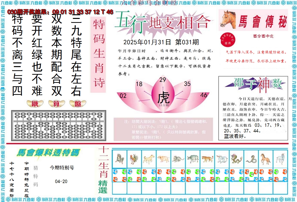 2025031期马会财经B