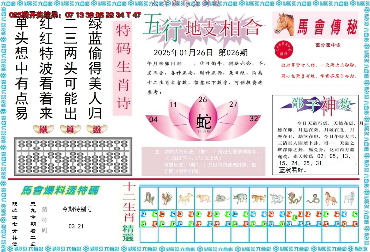 2025026期马会财经B