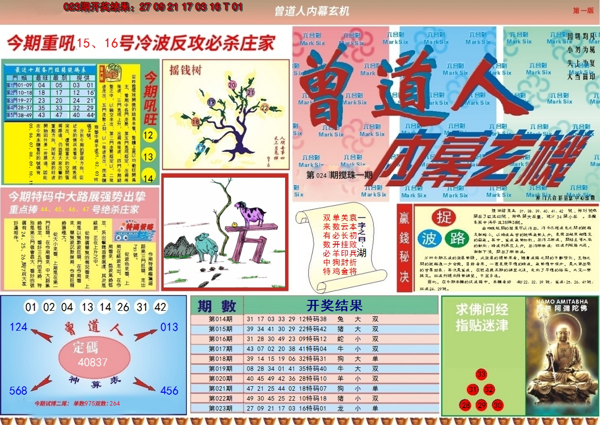 2025024期曾道人内幕A