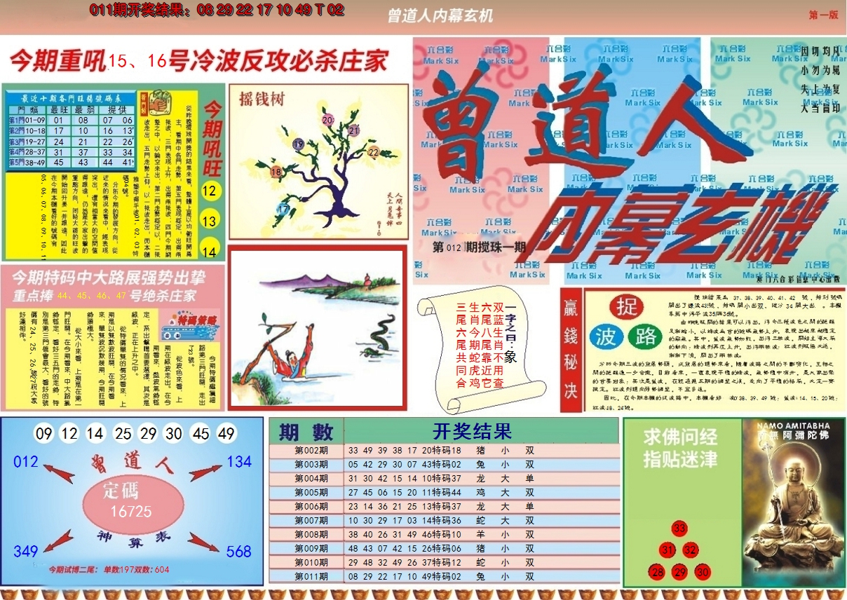 2025012期曾道人内幕A