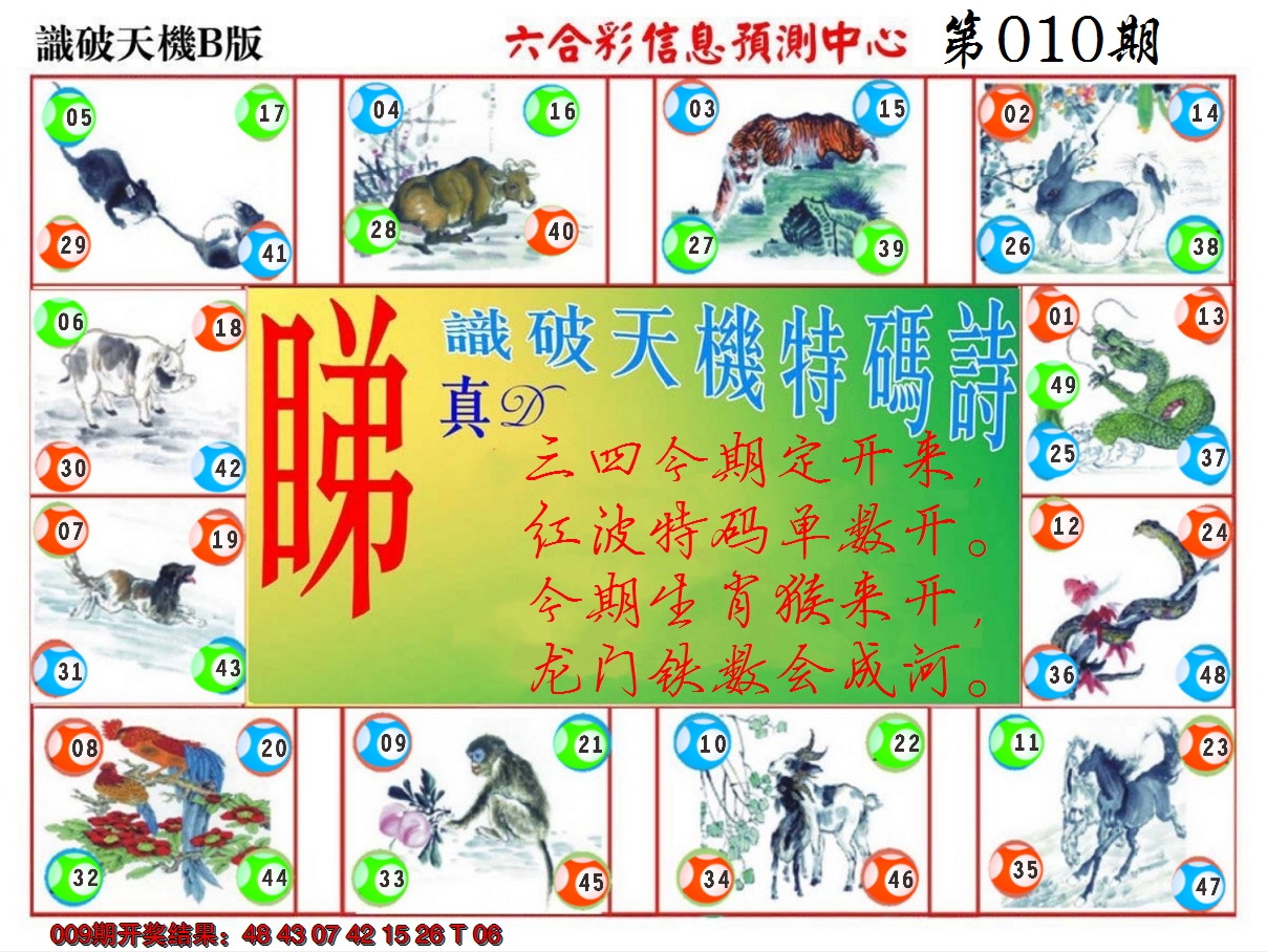 2025010期识破天机B版
