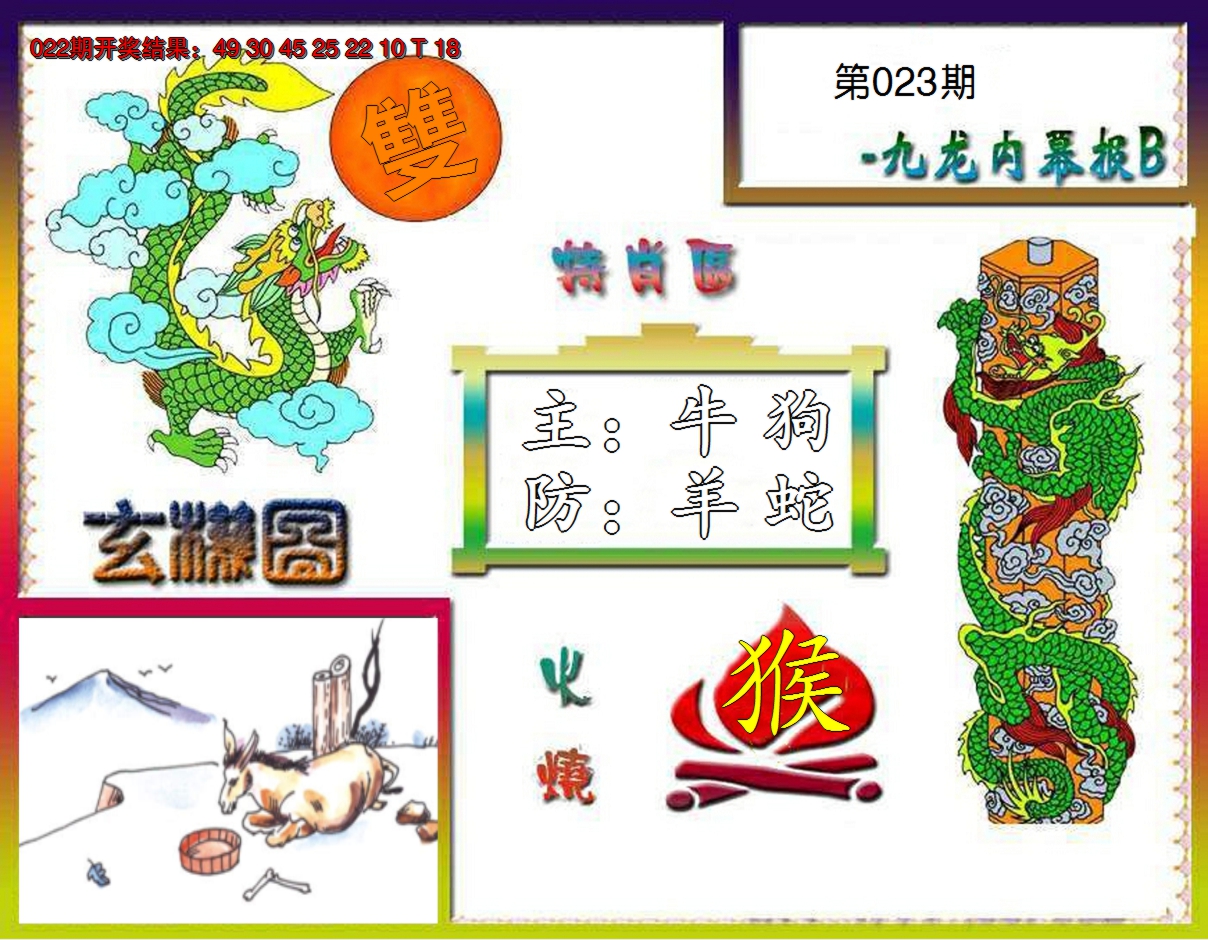 2025023期九龙内幕特肖图B