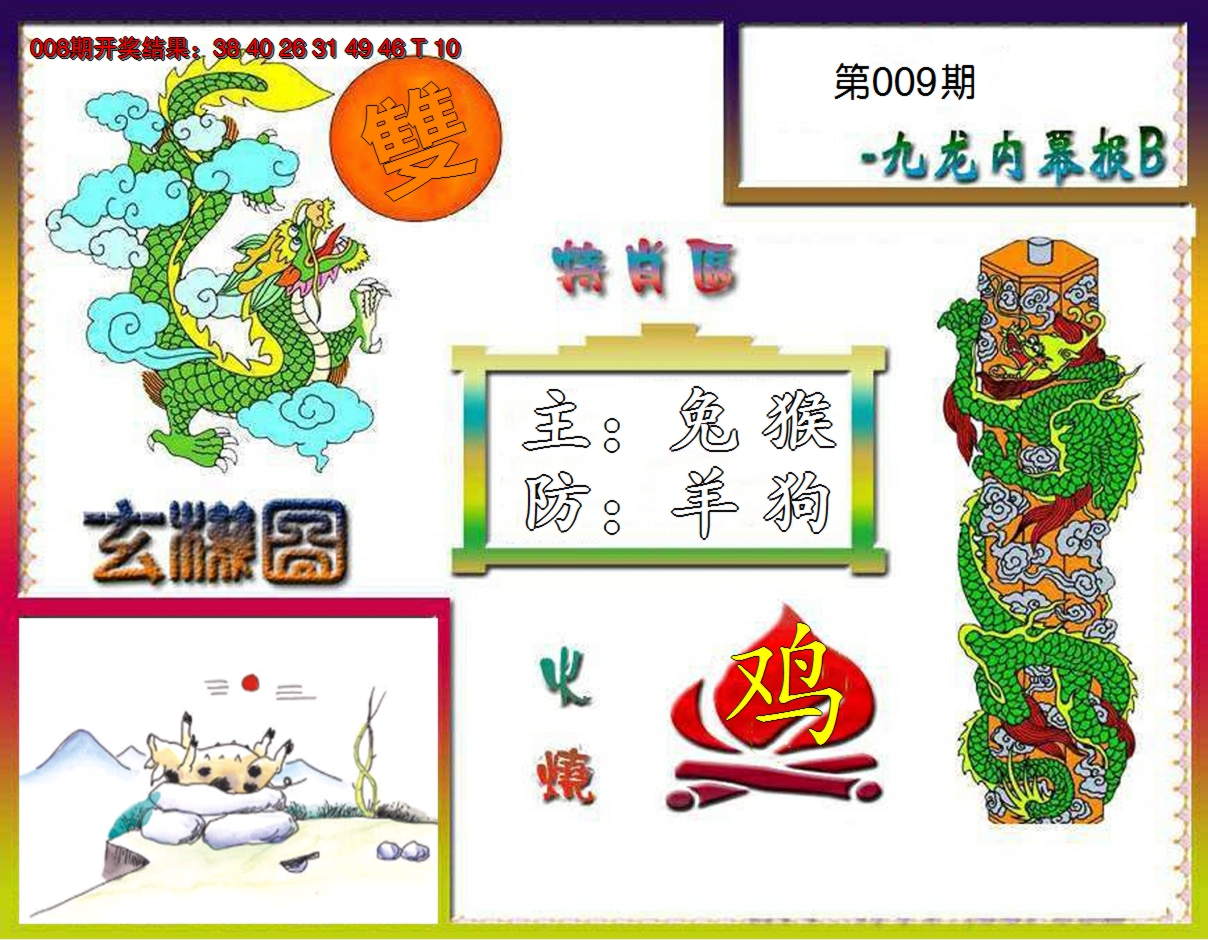 2025009期九龙内幕特肖图B