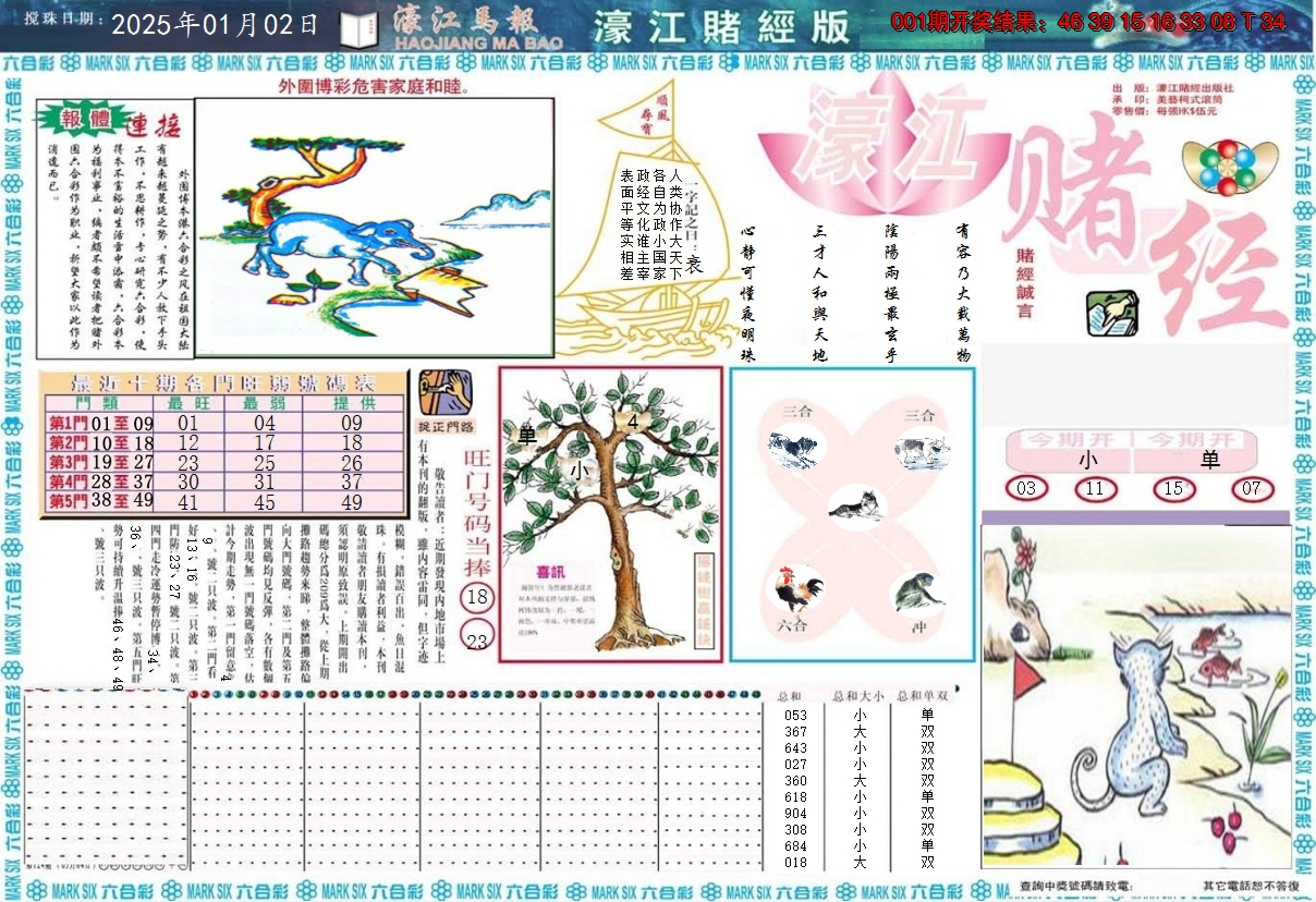 2025002期濠江赌经A