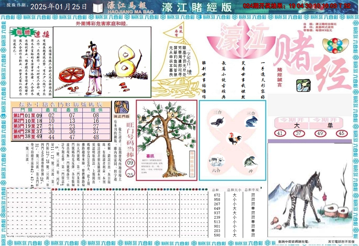 2025025期濠江赌经A
