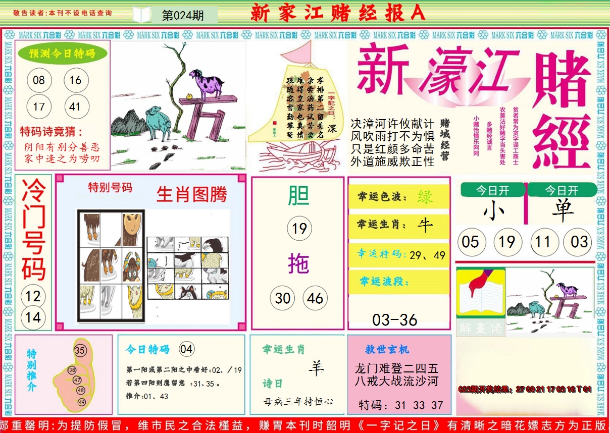 2025024期新濠江赌经A