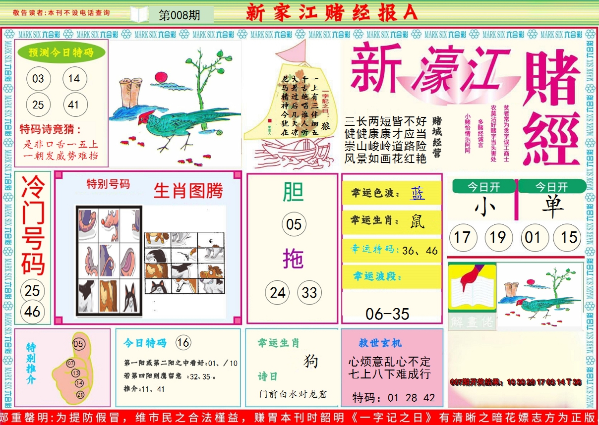 2025008期新濠江赌经A