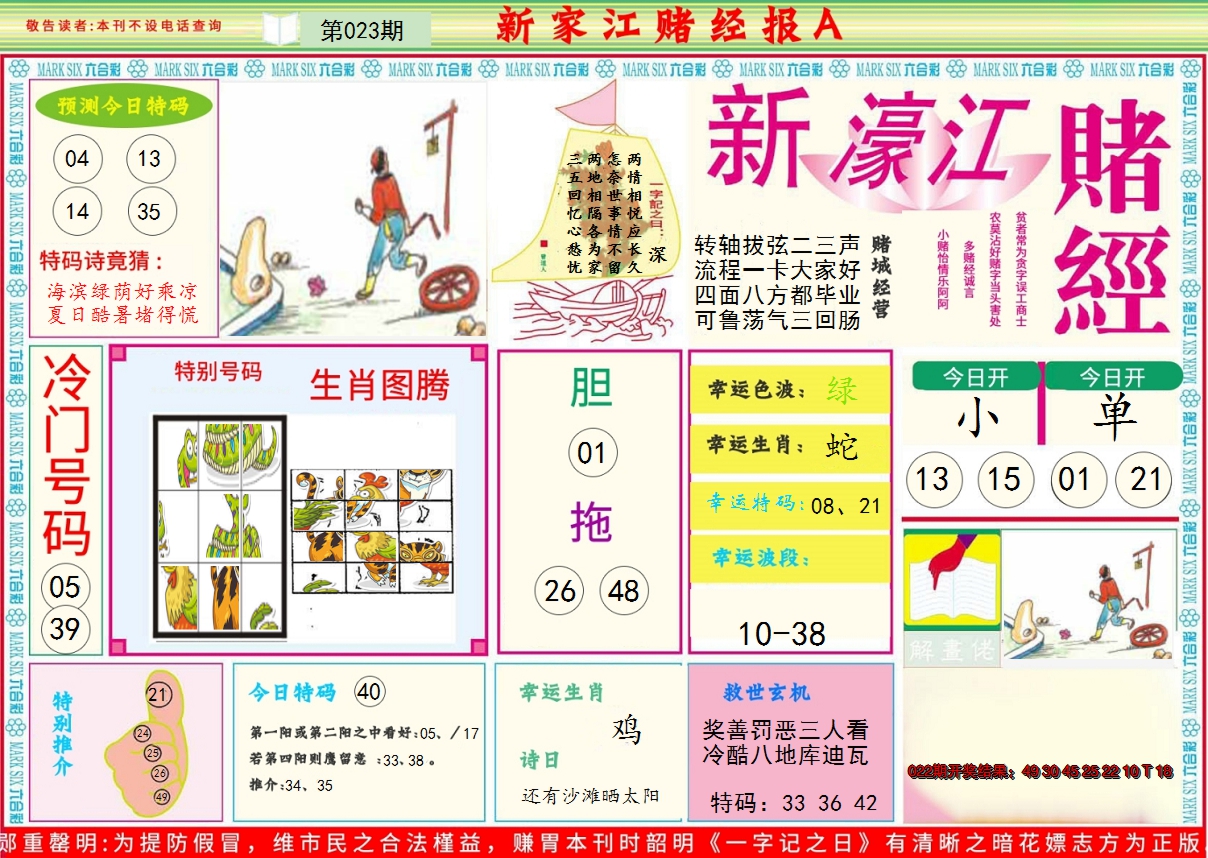 2025023期新濠江赌经A