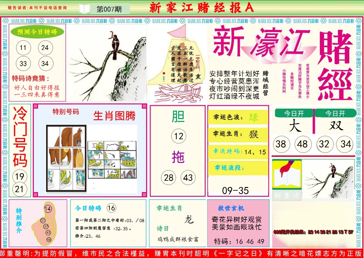 2025007期新濠江赌经A