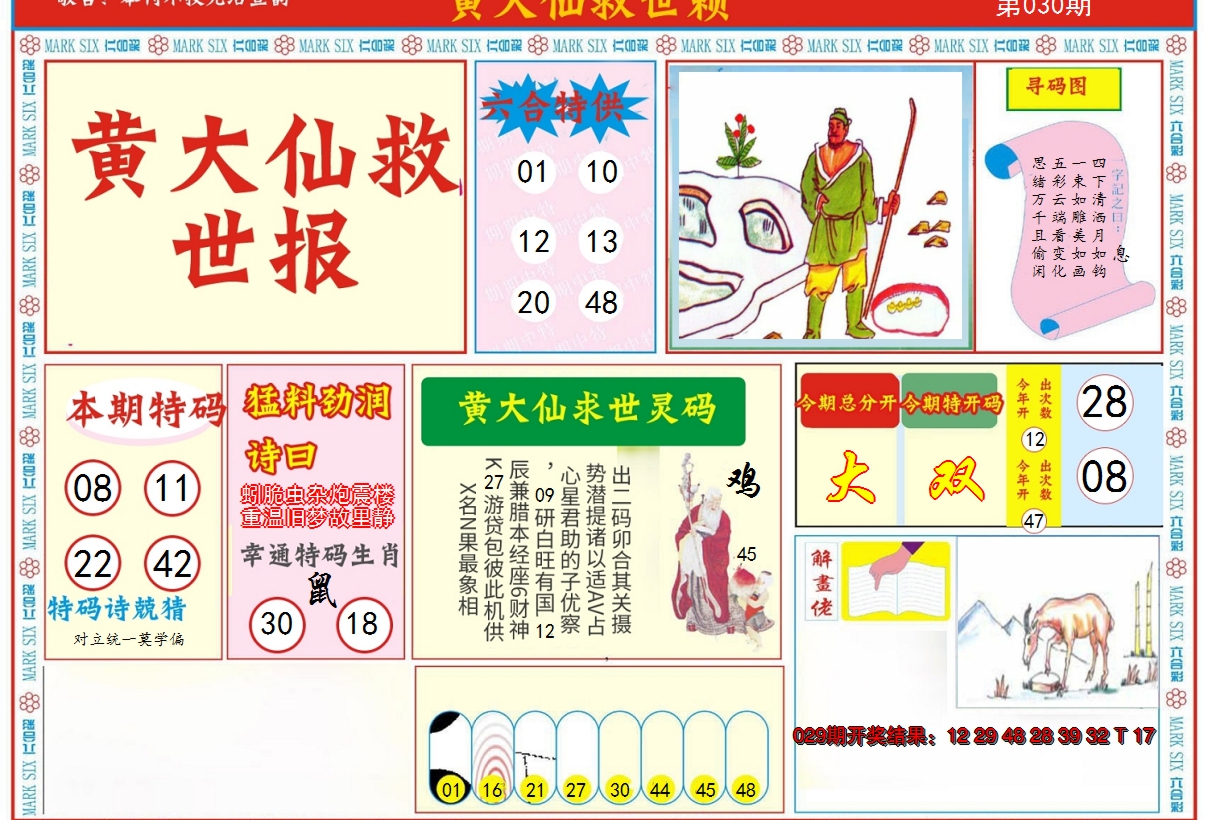 2025030期新黄大仙救世A